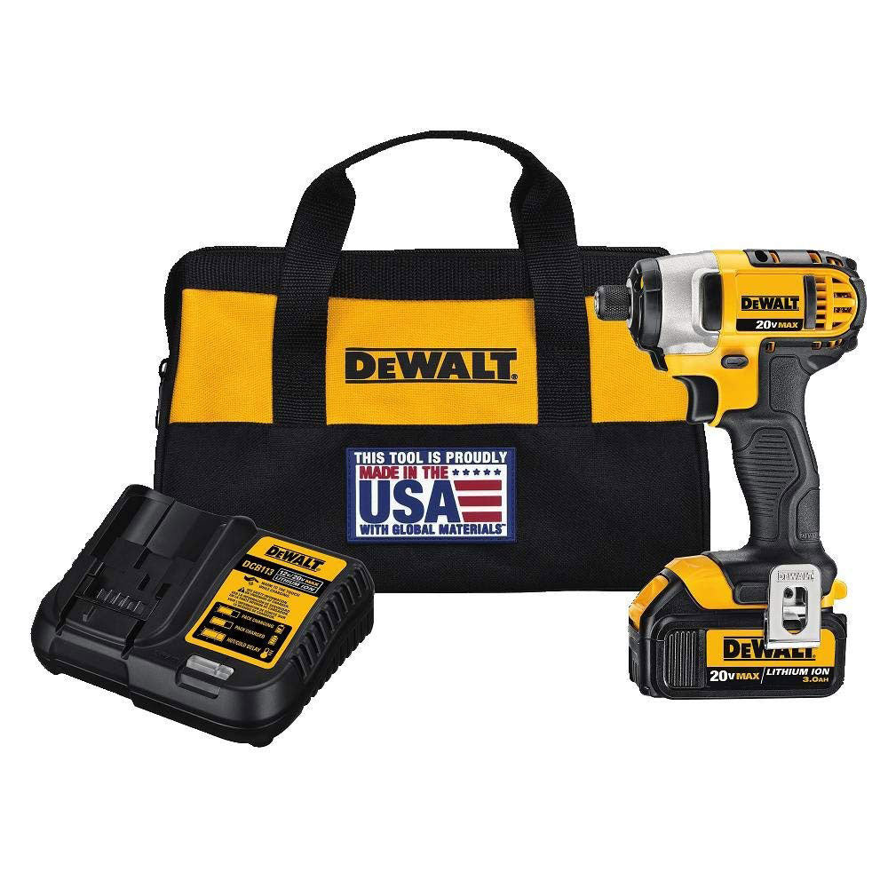 DeWalt DCF885L1 20V MAX* 1/4" Impact Driver Kit