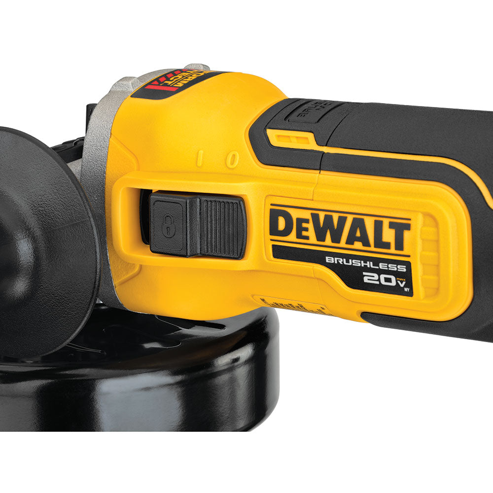 DeWalt DCG405B 20V MAX XR 4.5" Slide Switch Small Angle Grinder (Tool Only) - 3