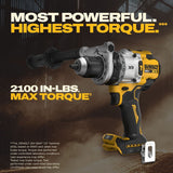 DeWalt DCK2101QQ1WW1 20V MAX XR Brushless 1/2" Hammer Drill and 1/4" Impact Driver Combo Kit with POWERPACK Batteries (2 Batteries, Charger, Bag) - 7