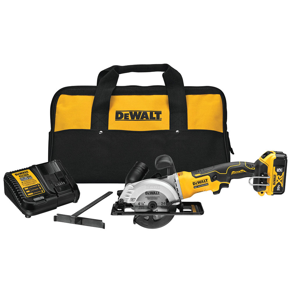 DeWalt DCS571P1 ATOMIC 20V MAX* Brushless 4-1/2" Cordless Circular Saw Kit