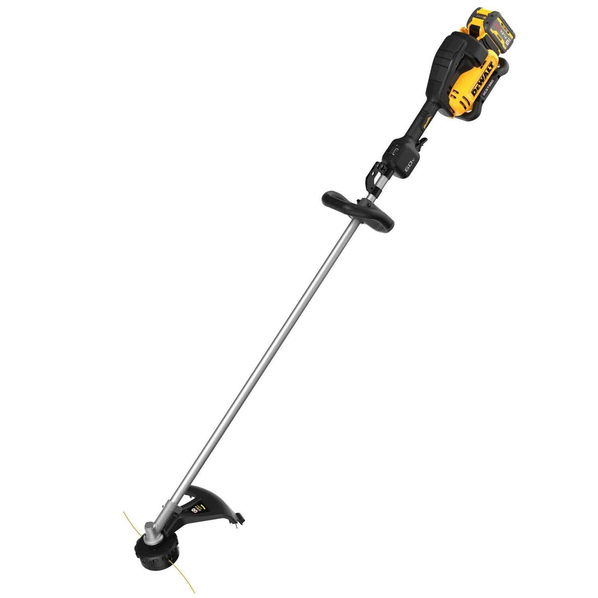 DeWalt DCST980X2 60V MAX Brushless 17.5 in. String Trimmer Kit with LED Display and D-Ring Handle (2 Batteries) - 3