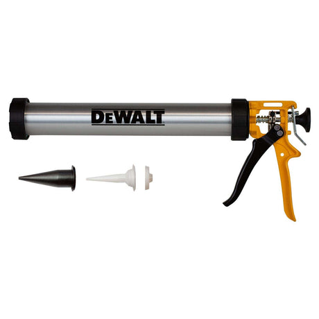 DeWalt DFC141102 20 oz Heavy Duty Sausage Tube Dispenser Caulk Gun with 26:1 Thrust Ratio and Rotating Barrel