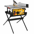 Dewalt DWE7491X Jobsite Table Saw with Scissor Stand, 10"