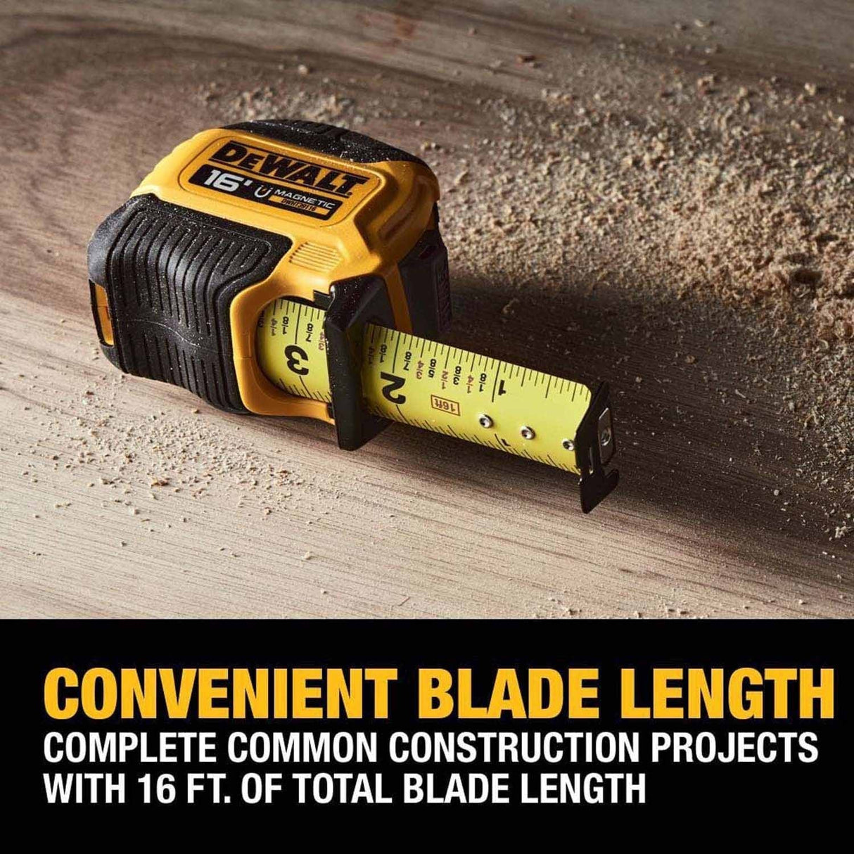 DeWalt DWHT39116S 16 ft. Compact Magnetic Tape Measure - 5