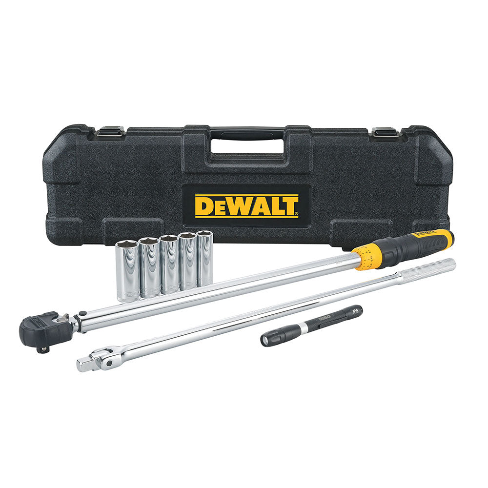 DeWalt DWMT82839 8 Piece 1/2" Drive Torque Wrench Tire Change Kit