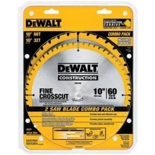 DeWalt DW3106P5D60I 10" 60T Saw Blade - 2 Pack – Toolup