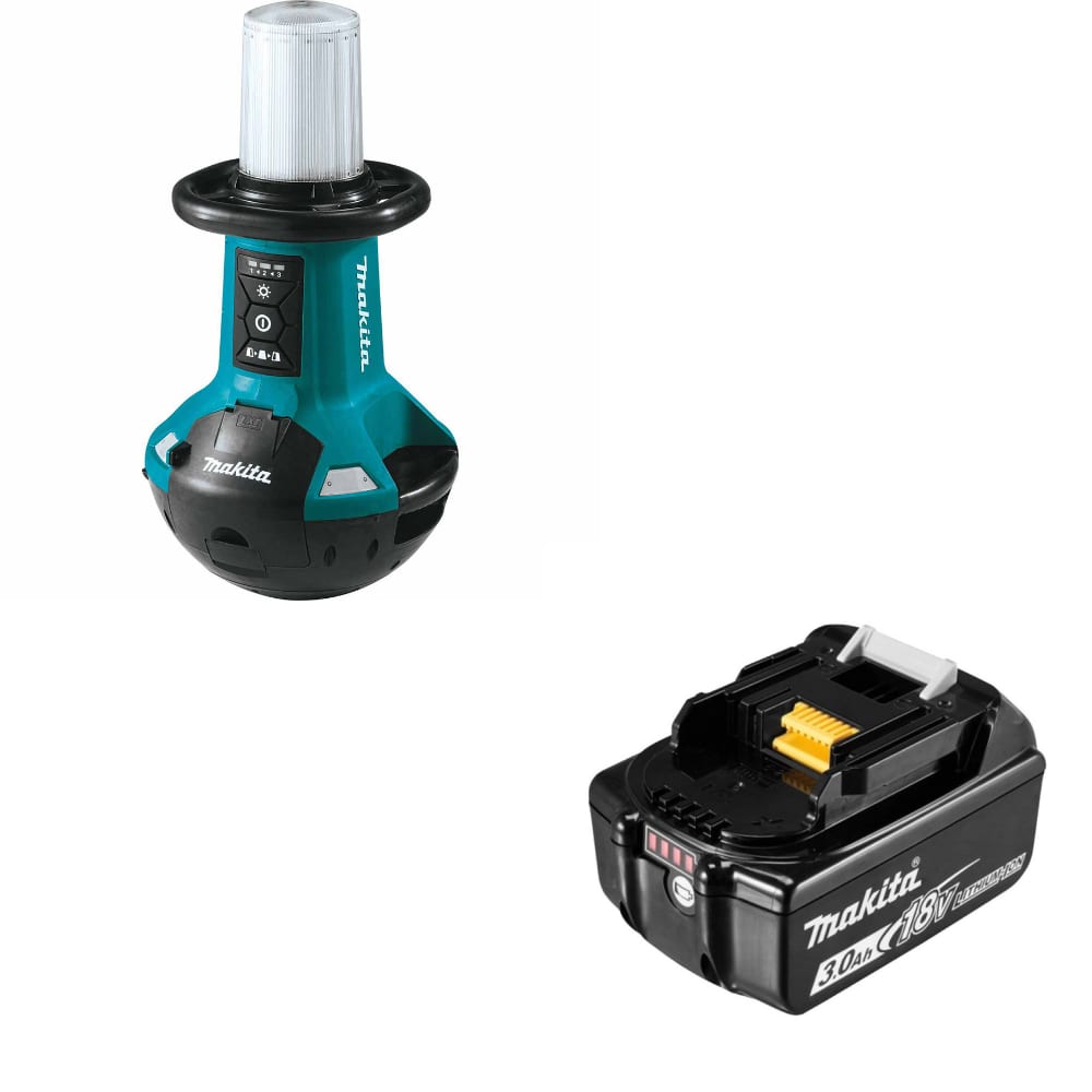 Makita DML810 18V X2 LXT LED Area Light w/FREE BL1830B 3.0Ah Battery