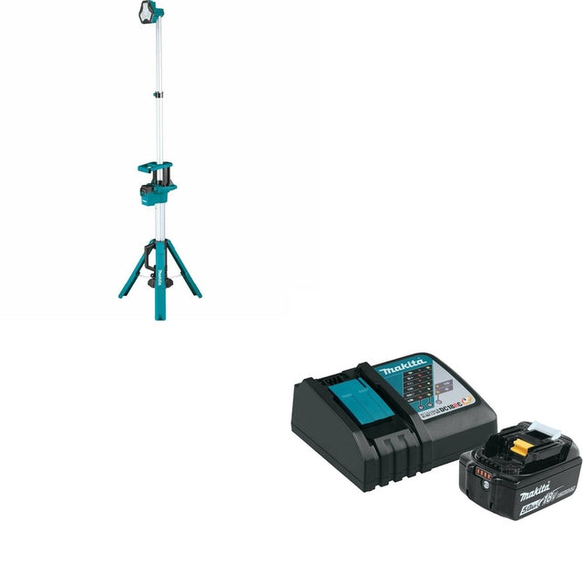 Makita DML813 Tower Work W/ BL1850BDC1 18V LXT Li-Ion Battery and Charger Starter Pack (5.0 Ah)