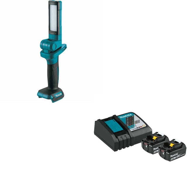 Makita DML816 18V LXT Cordless 18 L.E.D. Flashlight (Flashlight Only) W/ BL1840BDC2X Battery