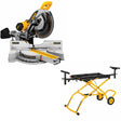 DeWalt DWS780 12" Sliding Compound Miter Saw w/ DWX726 Rolling Miter Saw Stand
