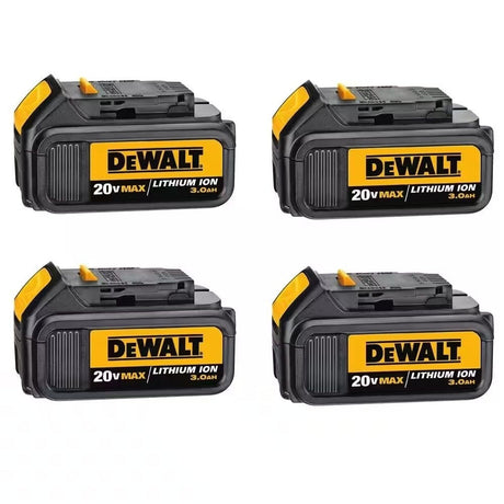DeWalt DCB200-4 20-Volt MAX Lithium-Ion Premium Battery Pack 3.0 Ah (4-Pack)