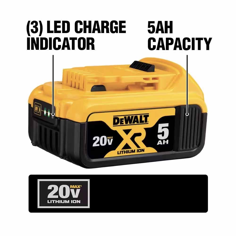 DeWalt DCB205C 20V Max 5Ah Battery Starter Kit - 2