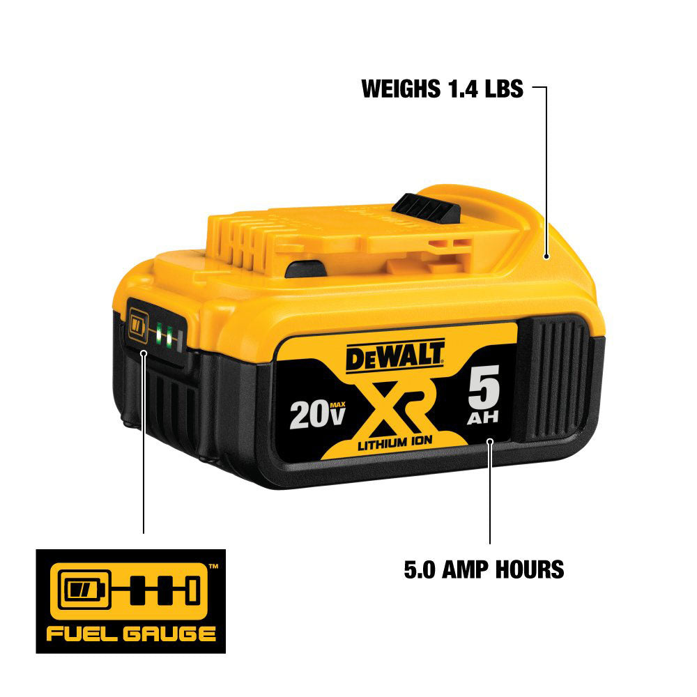 DeWalt DCB205 20V MAX 5 ah Battery - 3