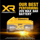 DeWalt DCB2108-2 20V MAX XR POWERPACK 8.0Ah Battery 2- Pack - 8