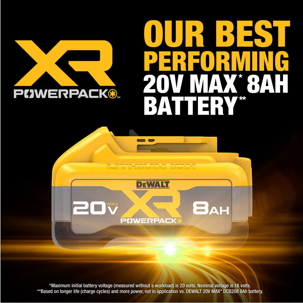 DeWalt DCB2108 20V MAX XR POWERPACK 8.0Ah Battery - 8