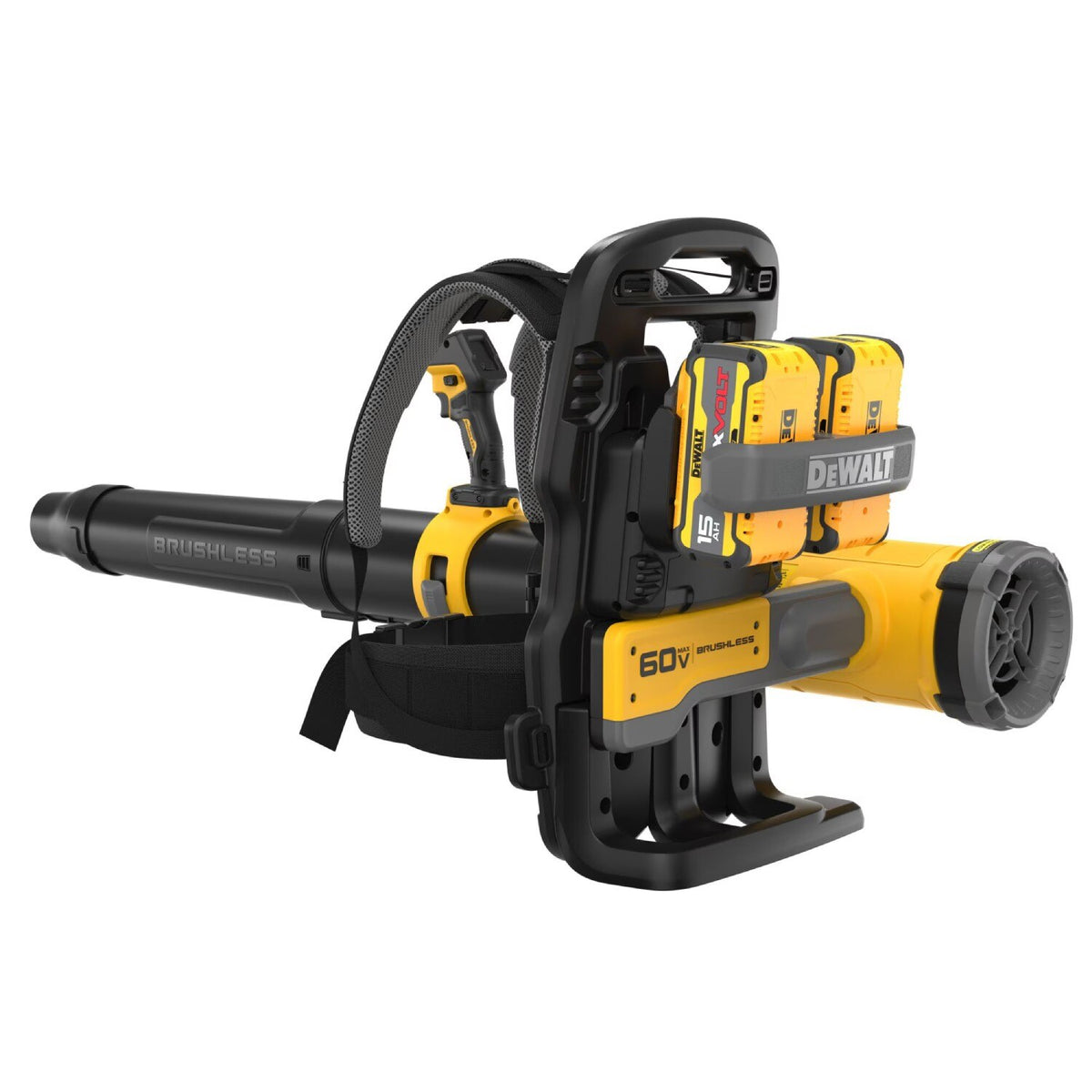DeWalt DCBL570Z2 60V MAX Brushless Cordless Backpack Blower Kit with LED Dashboard and Variable Speed (2 Batteries, 2 Chargers) - 2