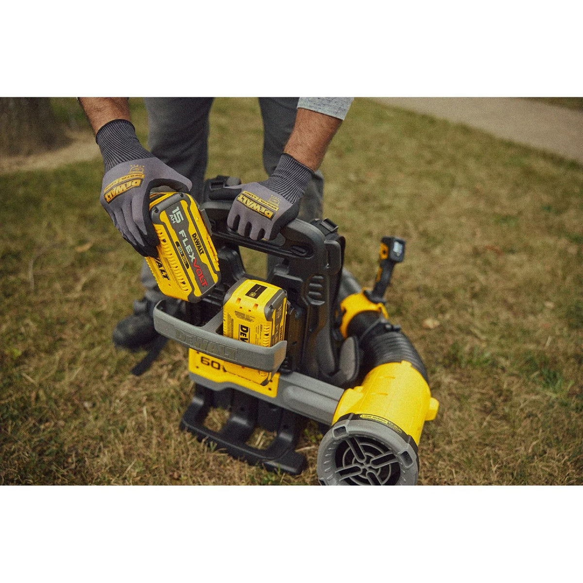 DeWalt DCBL570Z2 60V MAX Brushless Cordless Backpack Blower Kit with LED Dashboard and Variable Speed (2 Batteries, 2 Chargers) - 7