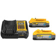 DeWalt DCBP315-2C PowerStack Compact Battery + 5ah Battery Starter Kit