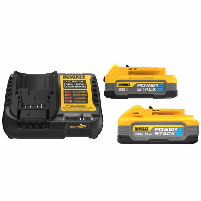 DeWalt DCBP315-2C PowerStack Compact Battery + 5ah Battery Starter Kit