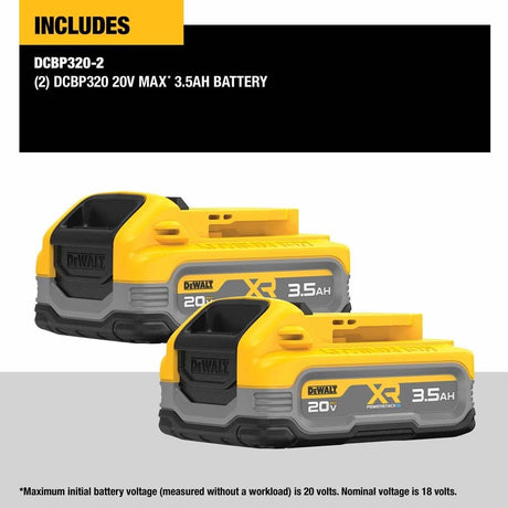 DeWalt DCBP320-2 20V MAX* XR POWERSTACK 3.5Ah Battery Kit - 2