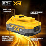 DeWalt DCBP520 20V Max PowerStack 5Ah Battery - 4