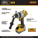 DeWalt DCD1007WW1 20V MAX XR Brushless Cordless 1/2 in. Hammer Drill Kit - 6