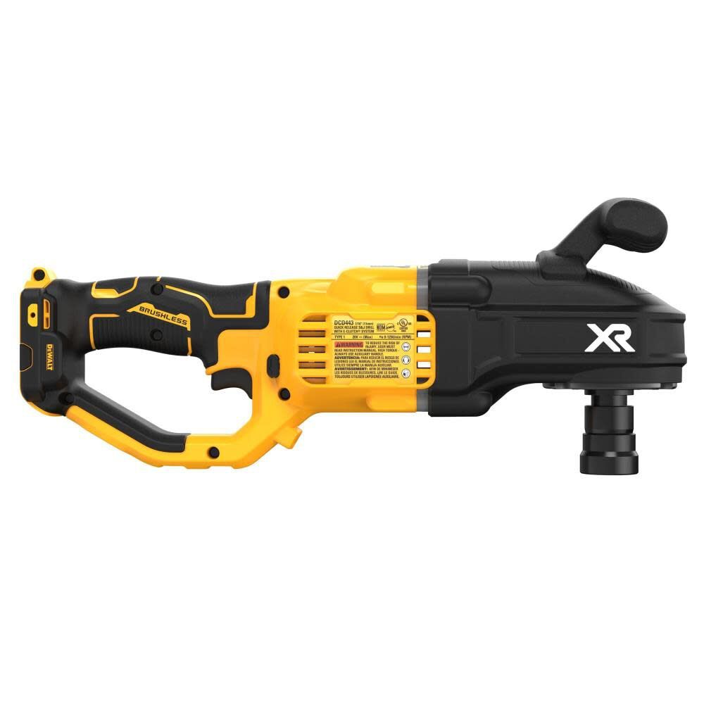 DeWalt DCD443B 20V MAX XR Brushless Cordless 7/16 in. Compact Quick Change Stud and Joist Drill with POWER DETECT (Tool Only) - 4