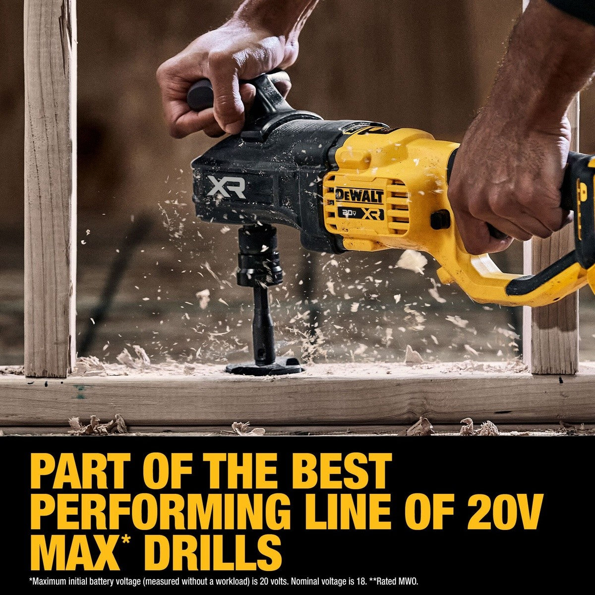 DeWalt DCD447WW1 20V Max* XR Brushless Cordless 7/16" Quick Change Compact Stud & Joist Drill Kit with XR POWERPACK - 8