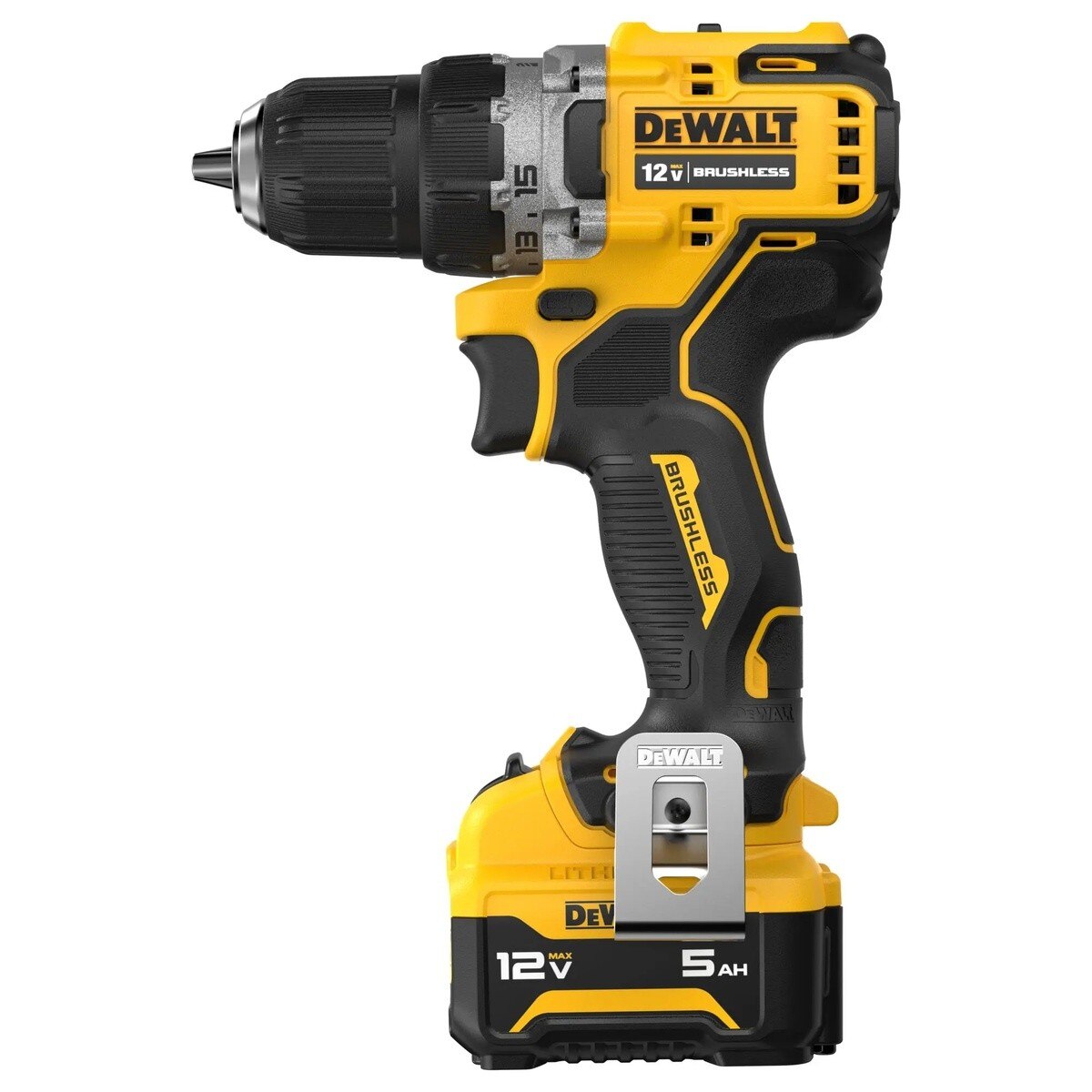 DeWalt DCD701J1 12V MAX Brushless 3/8" Drill/Driver Kit with Charger and 5.0Ah Battery - 3