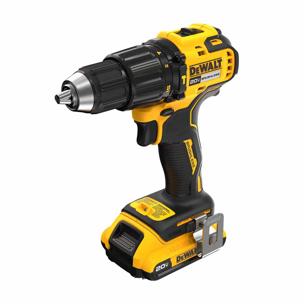 DeWalt DCD798D1 20V MAX Brushless Cordless 1/2 in. Hammer Drill Kit - 5