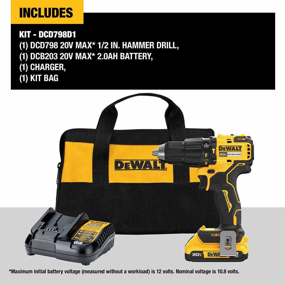 DeWalt DCD798D1 - 8