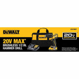 DeWalt DCD798D1 20V MAX Brushless Cordless 1/2 in. Hammer Drill Kit - 11
