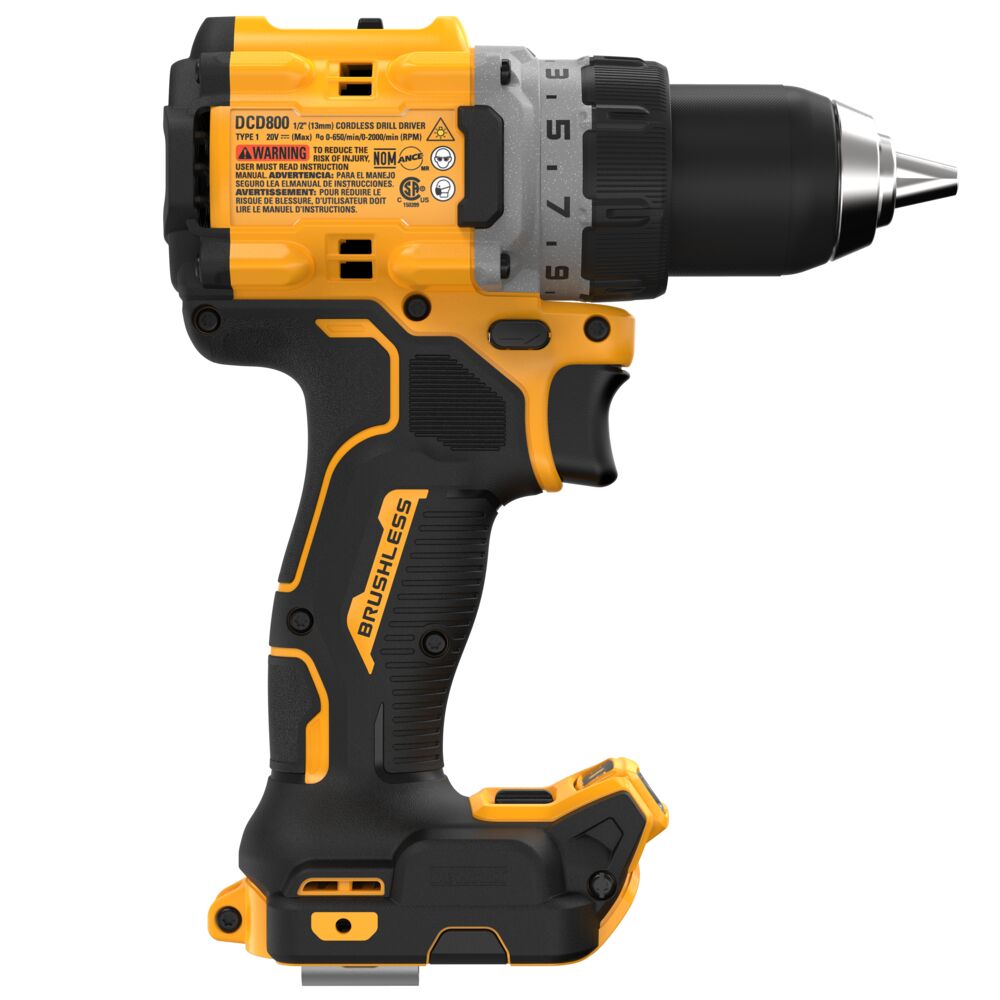 DeWalt DCD800B 20V MAX* XR Brushless Cordless 1/2 in. Drill/Driver (Tool Only) - 4