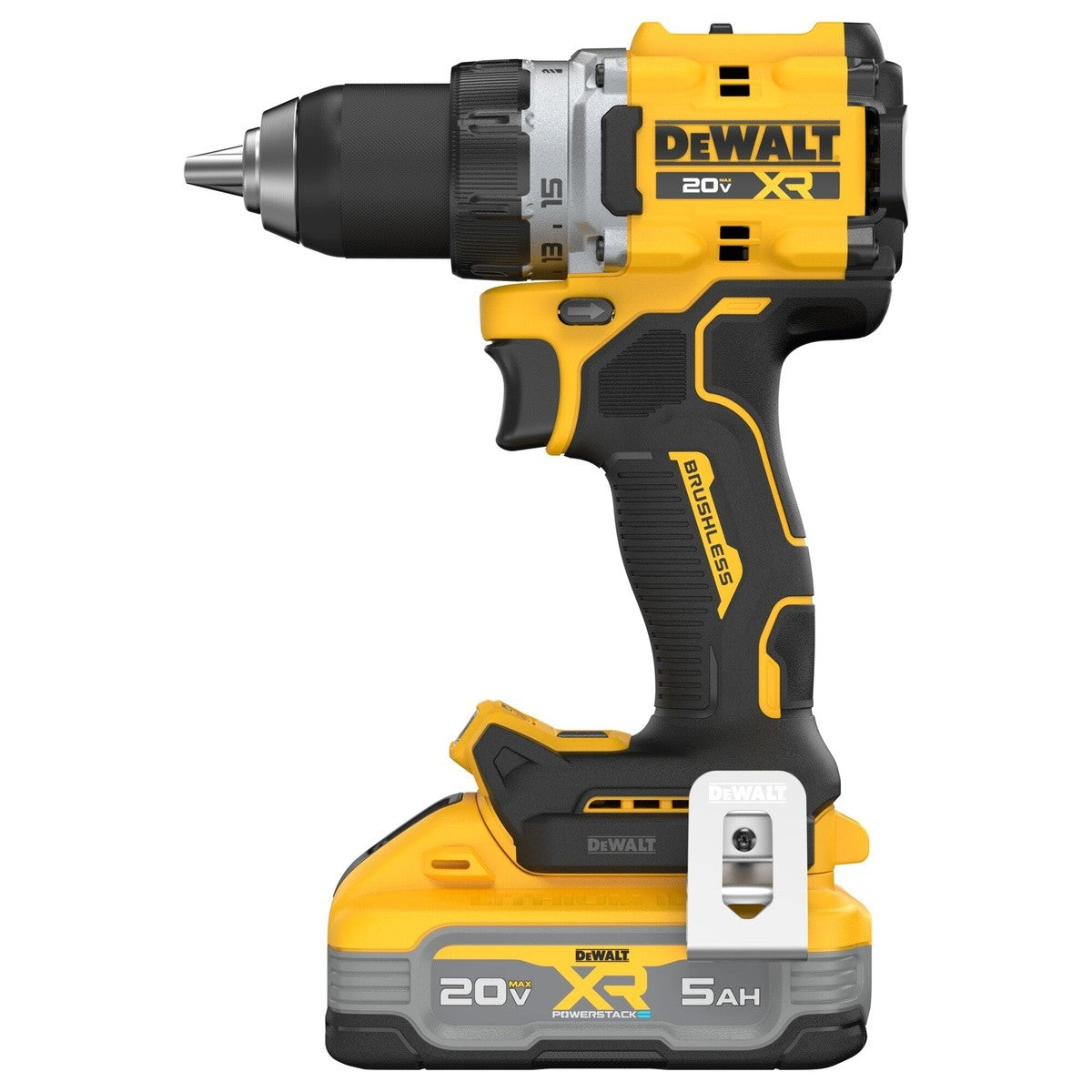 DeWalt DCD801H1 20V MAX XR 1-2" Brushless Cordless Drill Driver Kit with 5Ah POWERSTACK Battery (1 Battery) - 3