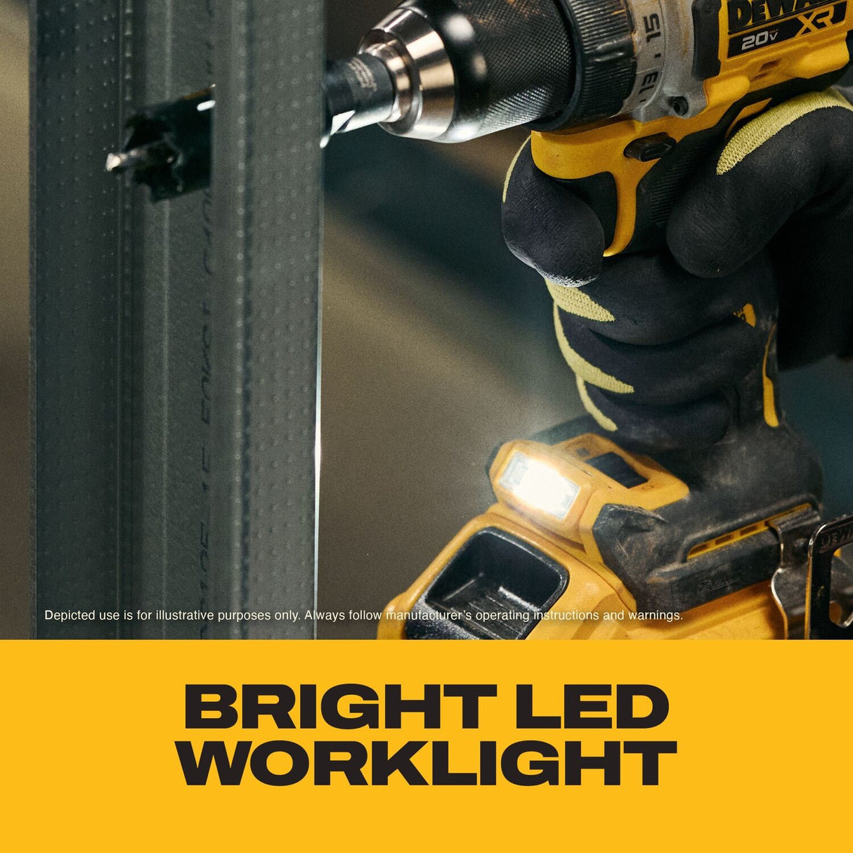 DeWalt DCD801H1 20V MAX XR 1-2" Brushless Cordless Drill Driver Kit with 5Ah POWERSTACK Battery (1 Battery) - 8