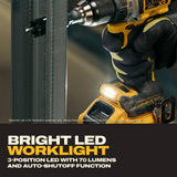 DeWalt DCD801H1 20V MAX XR 1-2" Brushless Cordless Drill Driver Kit with 5Ah POWERSTACK Battery (1 Battery) - 11