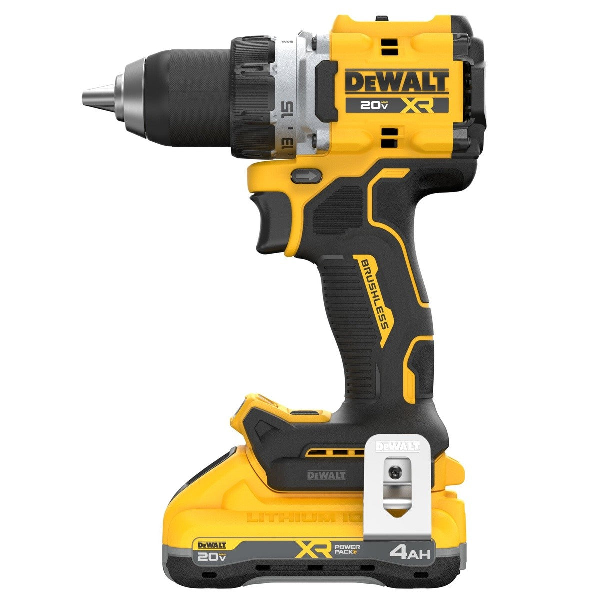DeWalt DCD801QQ2 20V MAX XR Brushless Cordless 1/2 in. Drill/Driver Kit with POWERPACK Batteries - 3