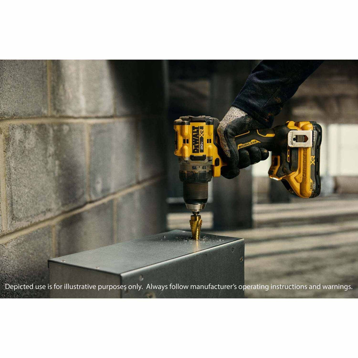 DeWalt DCD801QQ2 20V MAX XR Brushless Cordless 1/2 in. Drill/Driver Kit with POWERPACK Batteries - 7