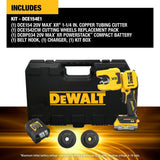 DeWalt DCE154E1 20V MAX XR 1-1/4" Copper Tubing Cutter Kit - 5