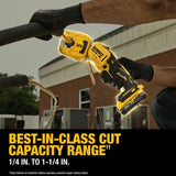 DeWalt DCE154E1 20V MAX XR 1-1/4" Copper Tubing Cutter Kit - 7