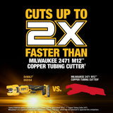 DeWalt DCE154E1 20V MAX XR 1-1/4" Copper Tubing Cutter Kit - 11