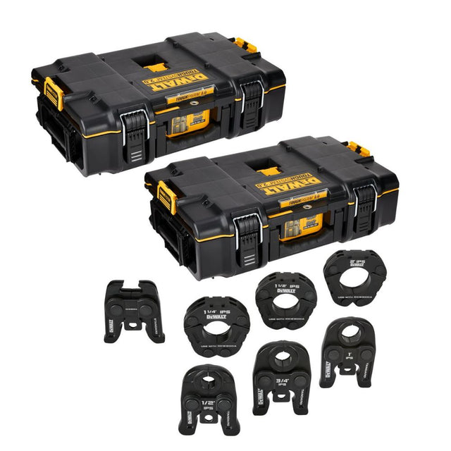 DEWALT DCE203K 1/2 in. to 2 in. Standard IPS Press Jaws and Rings Kit