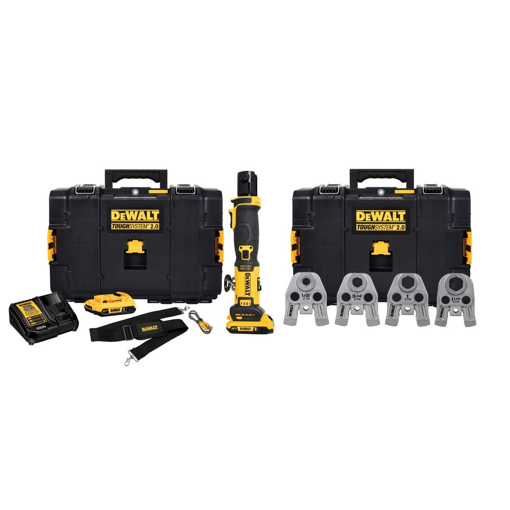 DeWalt DCE210D2K 20V 1/2" - 1-1/4" Compact Press Tool Kit