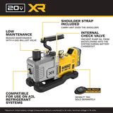 DeWalt DCE510WW1 20V MAX XR 5 CFM Cordless Vacuum Pump Kit - 6