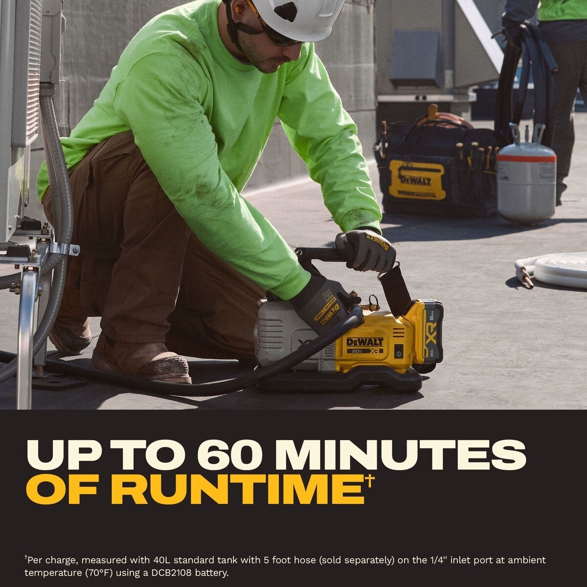 DeWalt DCE510WW1 20V MAX XR 5 CFM Cordless Vacuum Pump Kit - 8