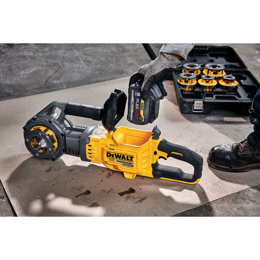 DeWalt DCE700X2K FLEXVOLT 60V MAX Cordless Pipe Threader Kit With Die Heads - 13