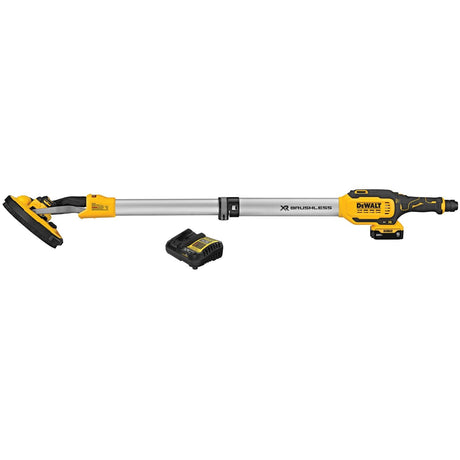 DeWalt DCE800P1 20V Max Brushless Cordless Drywall Sander Kit with Telescoping Shaft and Wireless Tool Control (5Ah Battery, Charger)