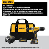 DeWalt DCF414GE2 20V MAX* XR Brushless Cordless 1/4" Rivet Tool Kit with POWERSTACK - 4