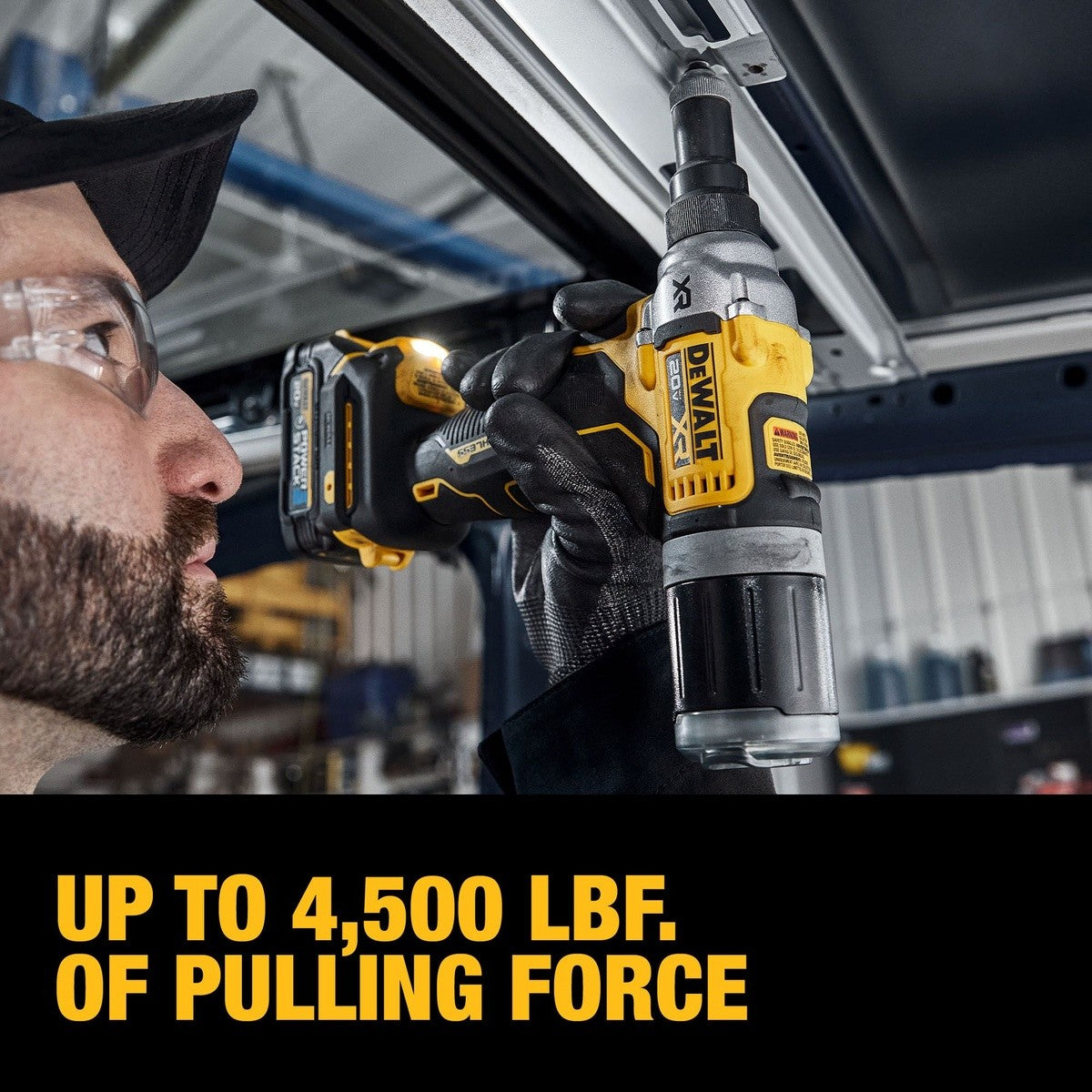 DeWalt DCF414GE2 20V MAX* XR Brushless Cordless 1/4" Rivet Tool Kit with POWERSTACK - 5