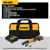 DeWalt DCF500GG1 XTREME 12V MAX* Brushless Cordless 3/8" and 1/4" Sealed Head Ratchet Kit - 7